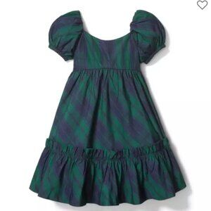 Plaid Puff Sleeve Dress